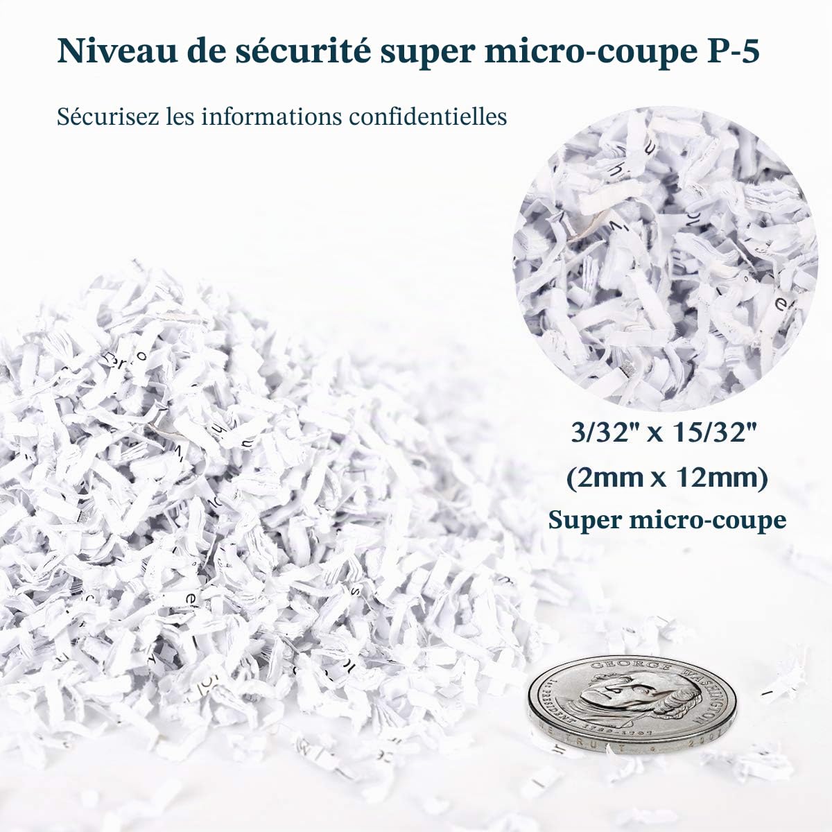Wolverine Destructeur de Documents à 8 Feuilles P5 Haute sécurité avec Micro Coupe pour Papier Lourd et Cartes de crédit, Ultra Silencieux, avec bac Amovible d'une capacité de 17 l SD9101 (Noir)
