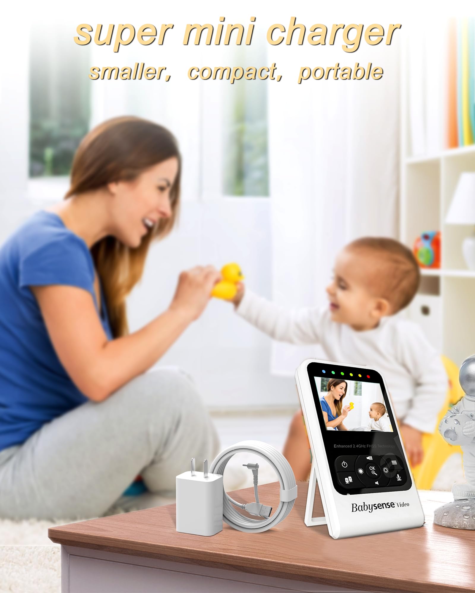 Amazon | ADRICY for Babysense モニター充電器 Babysense ビデオ 