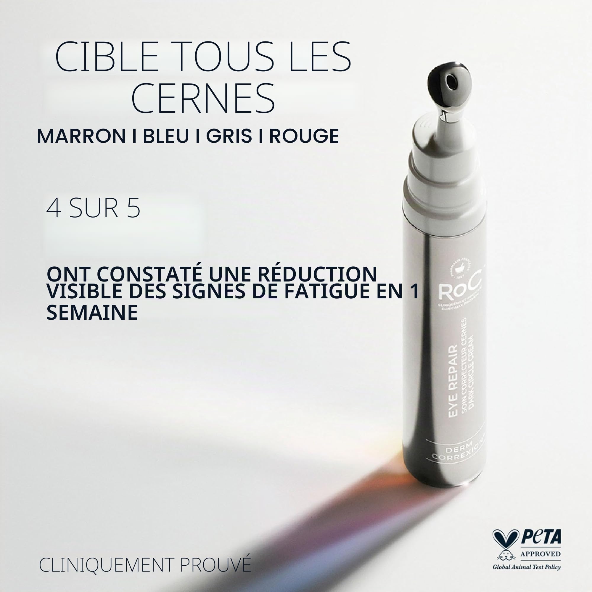 RoC Derm Correxion Crème réparatrice pour les yeux 15 ml