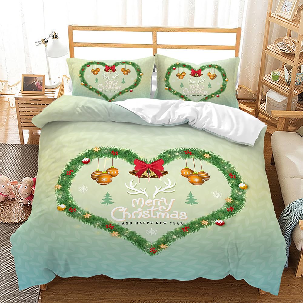 Housse de couette de Noël 240x220, le cadeau idéal de fin d'année pour un lit