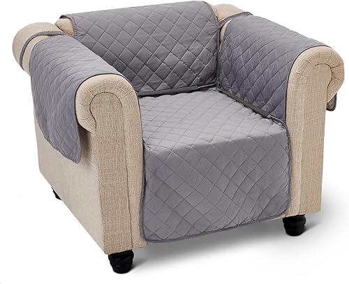 Miniatura 9 de Amazon Basics Funda elástica de spandex para sofá con parte inferior elástica, sofá de dos plazas, mediano, gris oscuro Gris Oscuro,Gris/Gris Claro