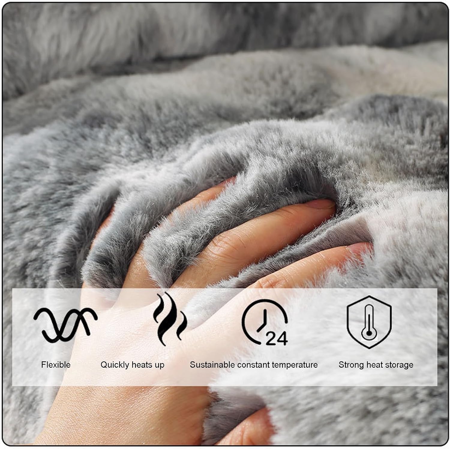 Recliner Chair Cover Thick Rabbit Plush Recliner Slipcover, Soft Non Slip Recliner Cover for Recliner Chair, Soft Warm Faux Fur Couch Sofa Cover Thick Shaggy Fuzzy Sectional Couch Cover(Brown)