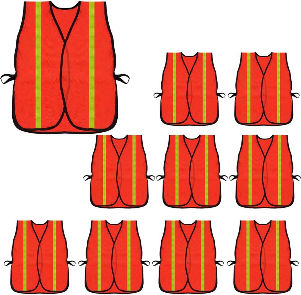 zojo High Visibility Safety Vests,Adjustable Size,Lightweight, Wholesale Reflective Vest for Outdoor Works, Cycling