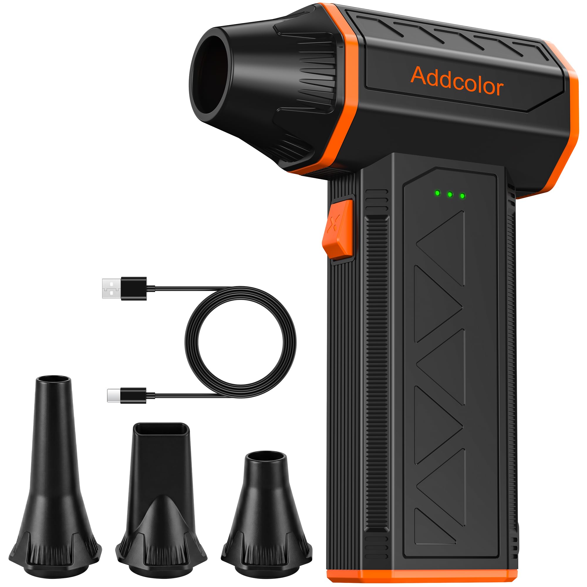 Compressed Air Duster, 3-Gear Adjustable Mini Blower with 100000RPM | Super Power Electric Air Duster, 4000mAh Rechargeable Battery, Fast Charging, Dust Remover for PC Keyboard/Outdoor/Car-image-43