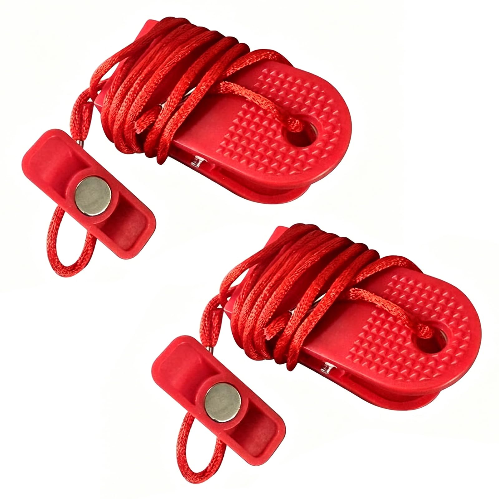 2pcs Universal Treadmill Magnet Safety Keys | Rectangular Magnetic Emergency Stop Switch for Most Treadmills Running Machines