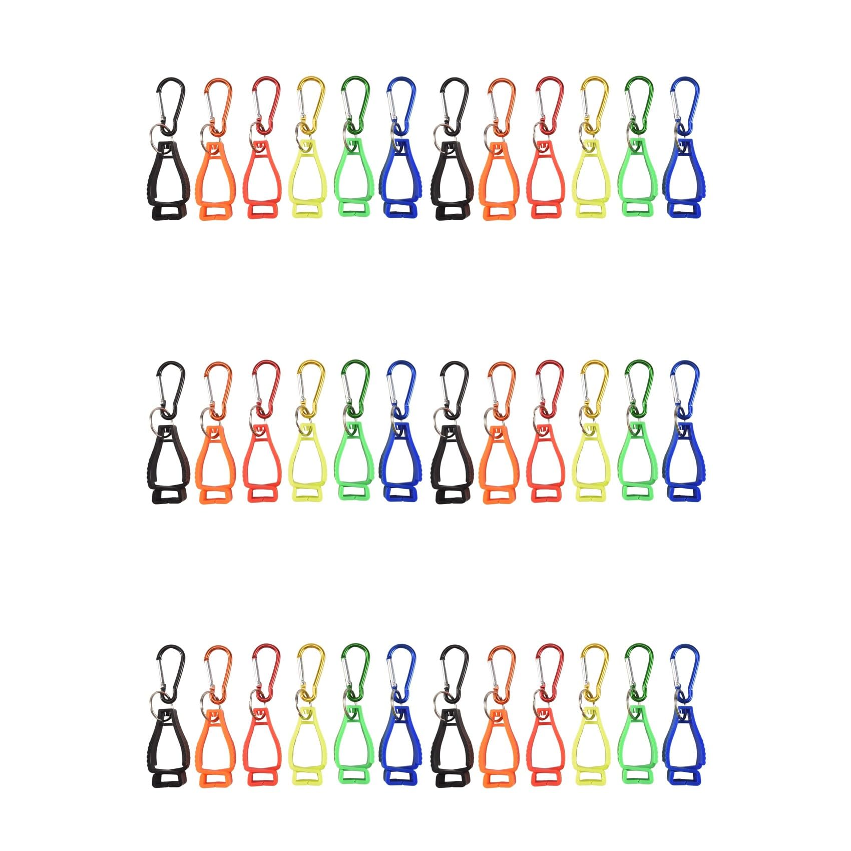 36Pcs Glove Clips for Work Glove Holders Glove Belt Clip with Metal Carabiners for Construction Worker Guard Labor