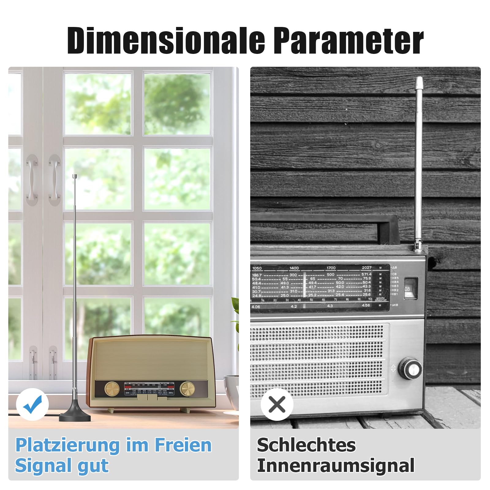 Antenne Kerbl 1083 Avec Pied Magnétique - Câble 1.5m Pour Caméras, Équipements