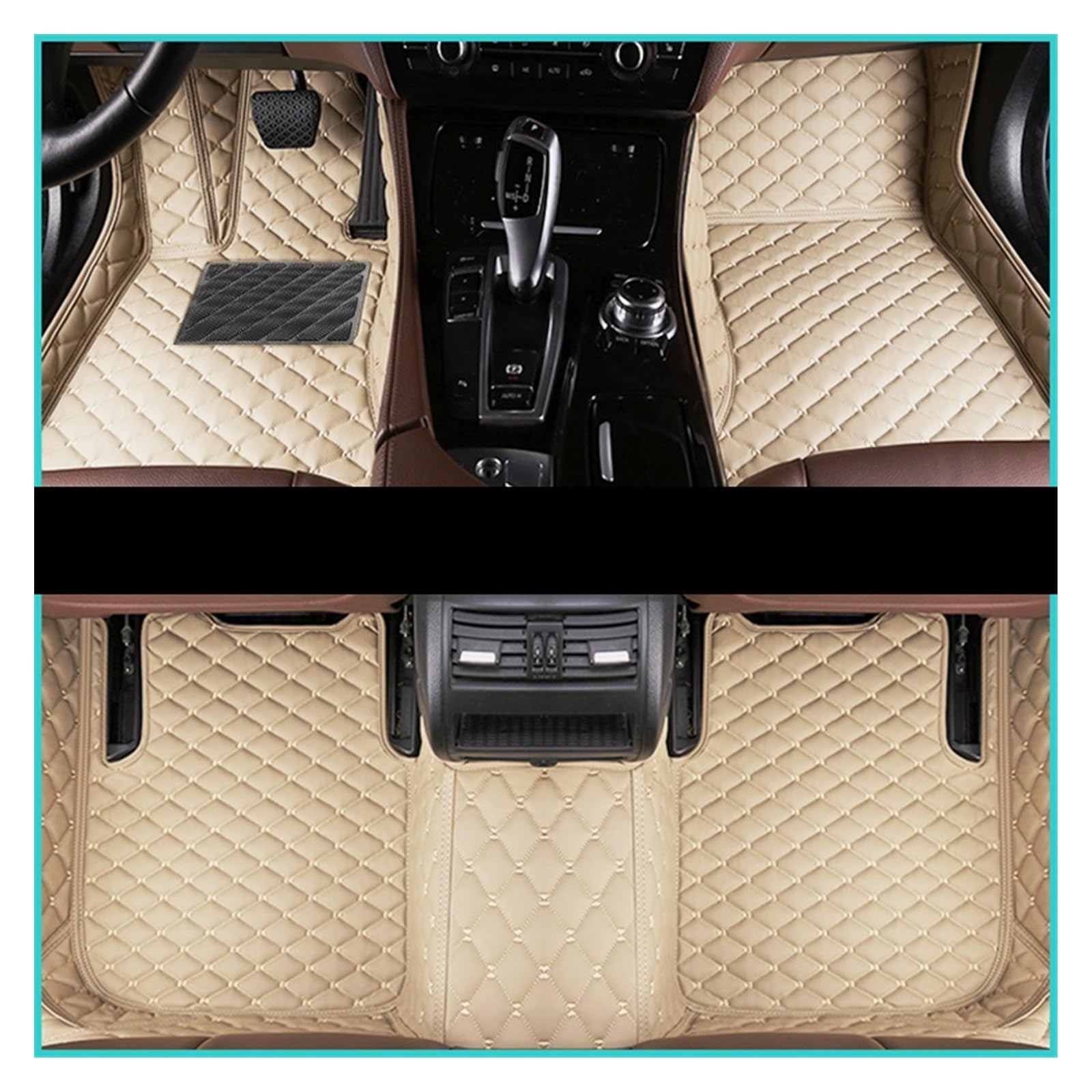 Tapis de sol auto pour VW Eos 2005-2012 sur mesure beige