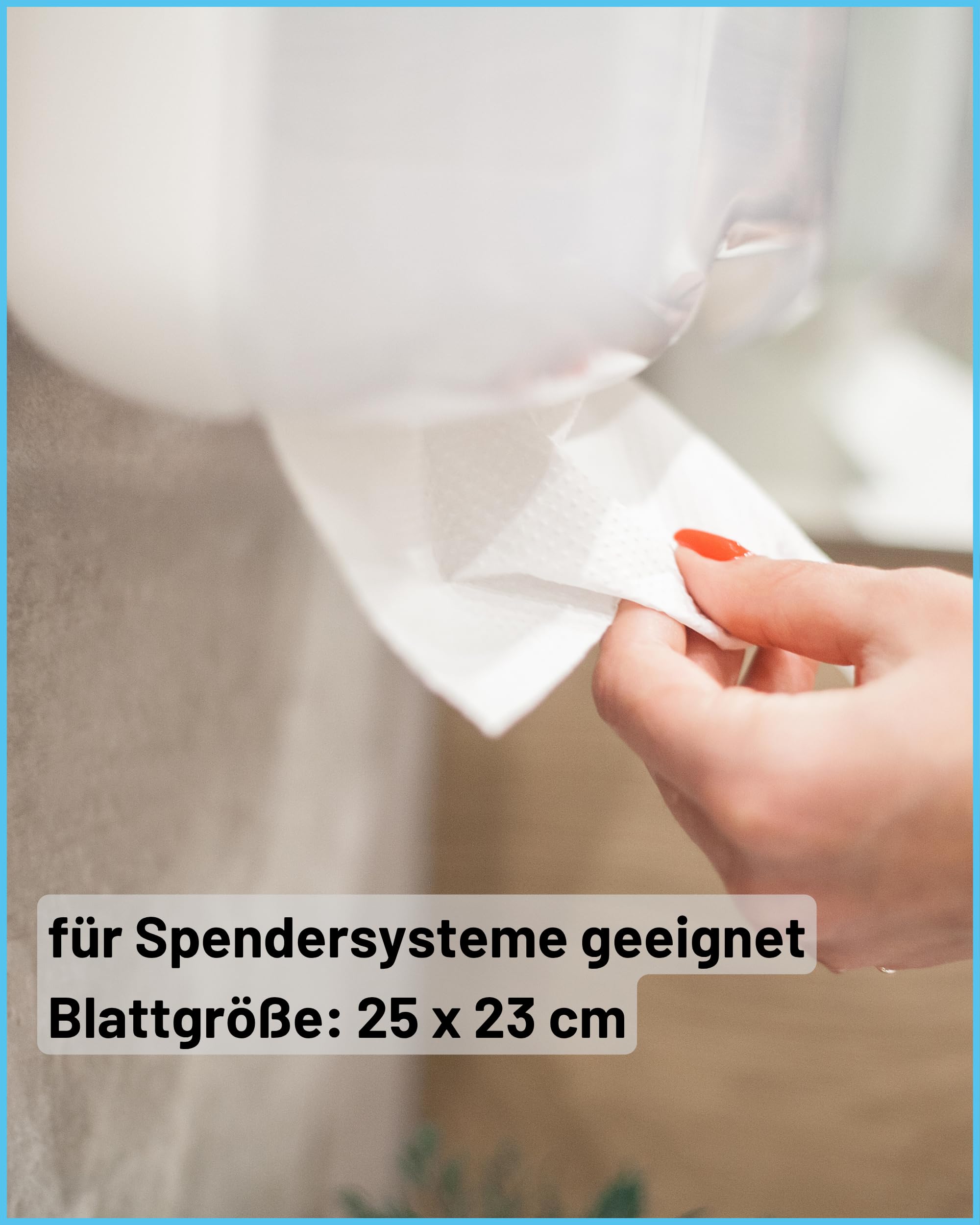 Glücksblatt Papierhandtücher 1-lagig | 4800 Blatt | 25x23cm V-Falz weiß