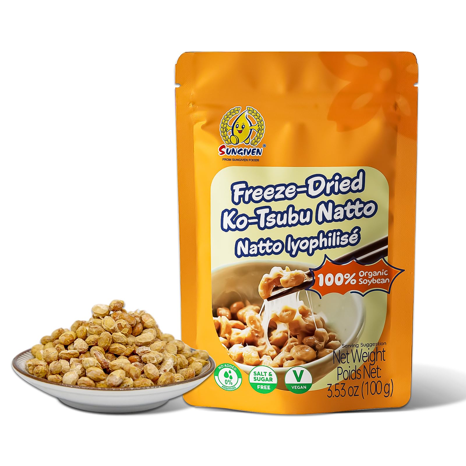 Amazon.com : SUNGIVEN Freeze Dried Natto Beans Fermented Soybean