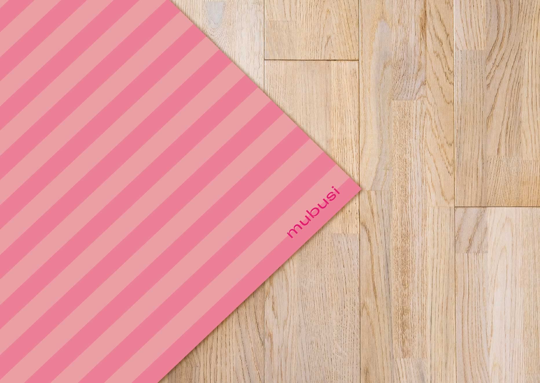 Alfombra Vinílica Cocina Salón - Varios Tamaños - (Líneas Rosa 60x120 cm)