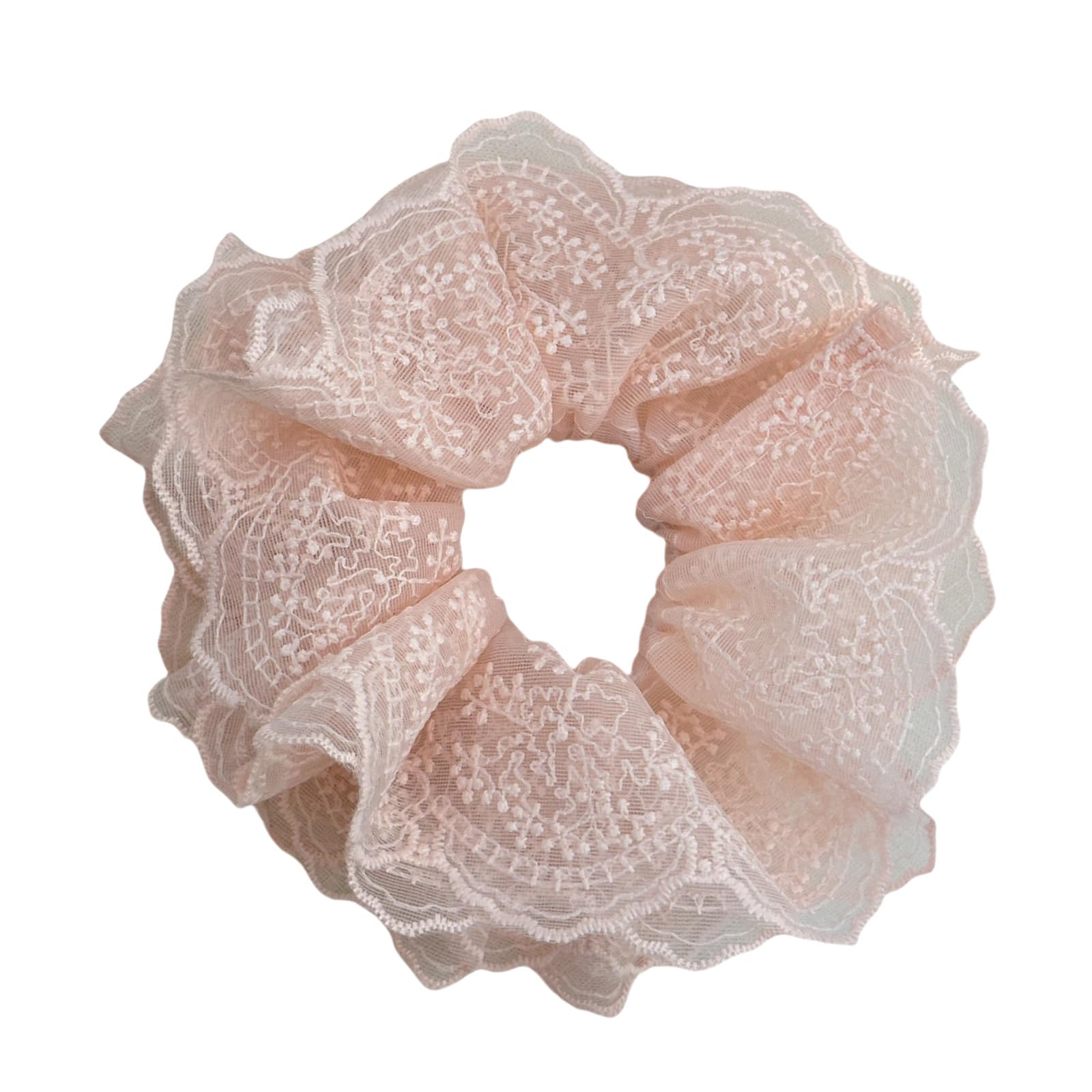 Fentency Elegant Lace Trim Scrunchies for Women Soft Fabric Hairbands Elastic Hair Ties Comfortable Hairpieces Hair Decoration