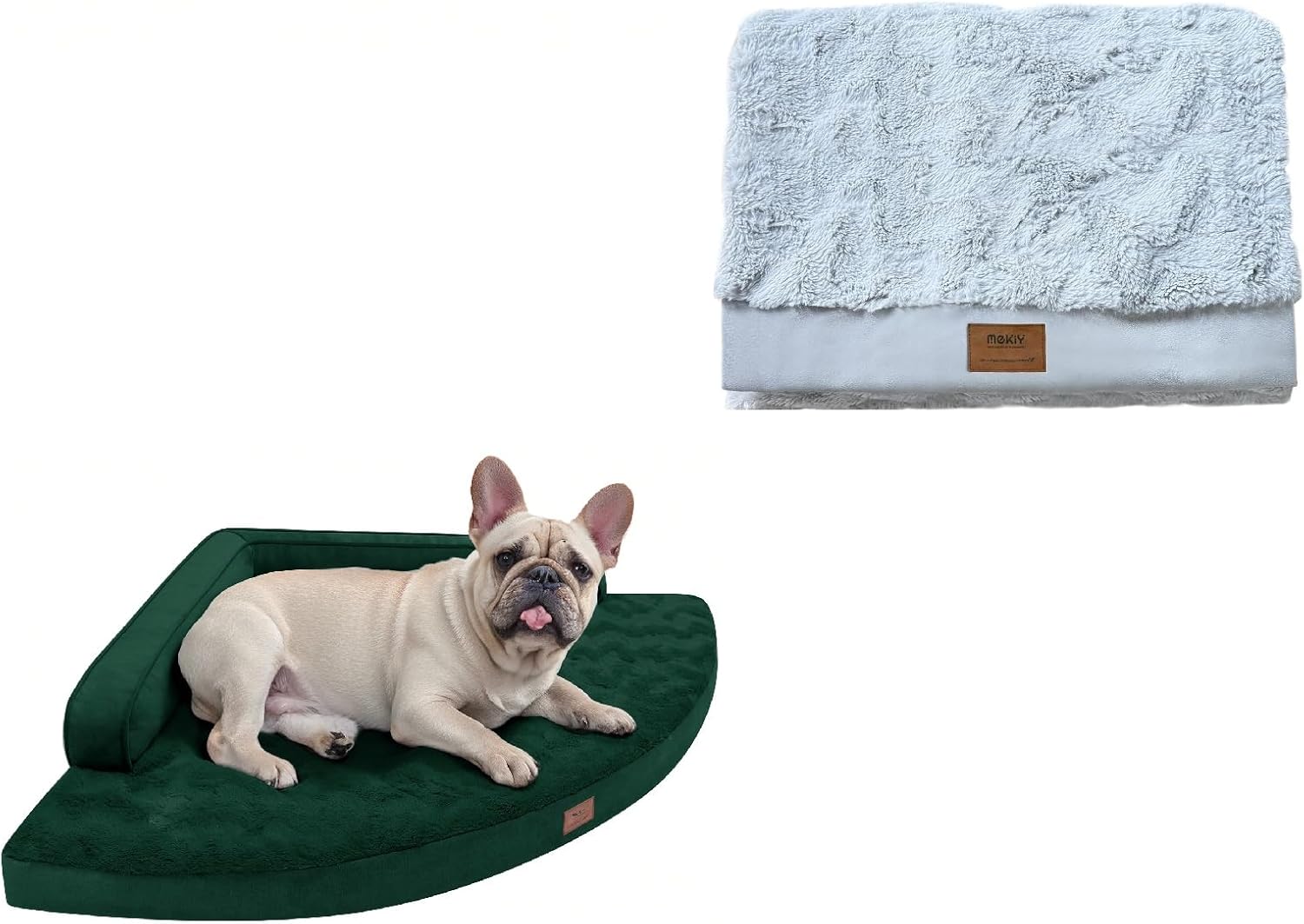 Large Dog Bed with Removable Washable Cover Non-Slip Waterproof Pet Bed for Medium Large Dogs - L 35" x 35"