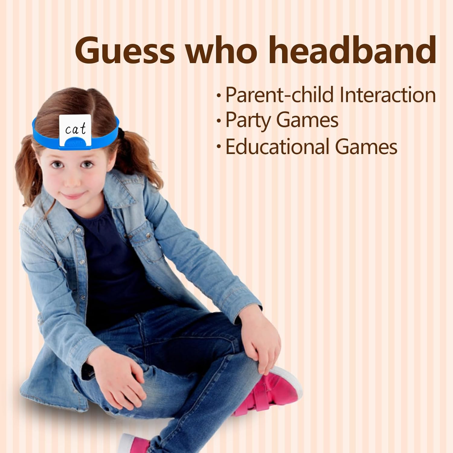6 Pcs Guess Who Game Headbands (6 Colours), Can Insert Card, Headbands Board Games for Family Game Night, Party Activities for Adults and Kids