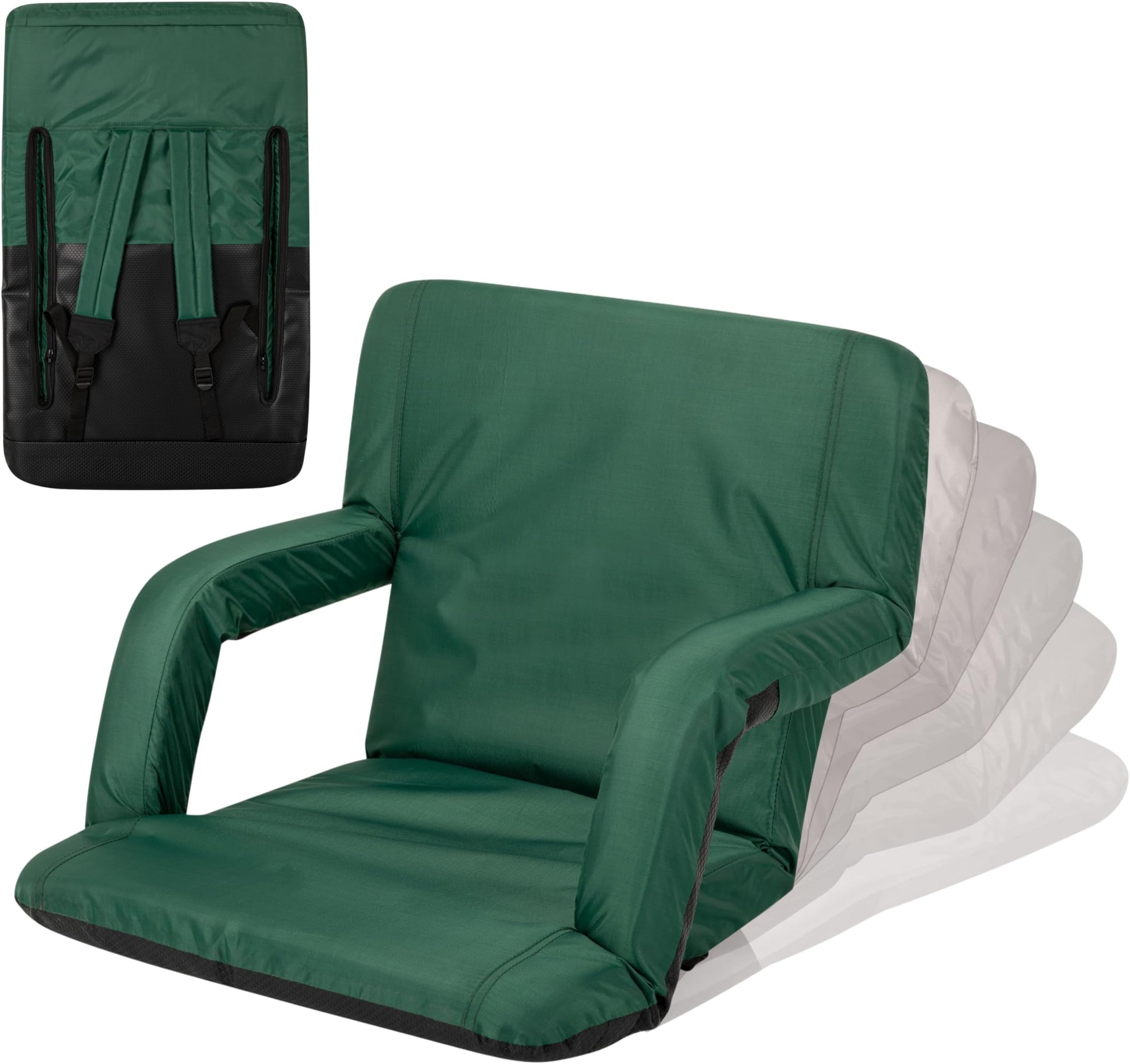 ONIVA - a Picnic Time brand - Ventura Reclining Stadium Seat with Back Support, Bleacher Seat