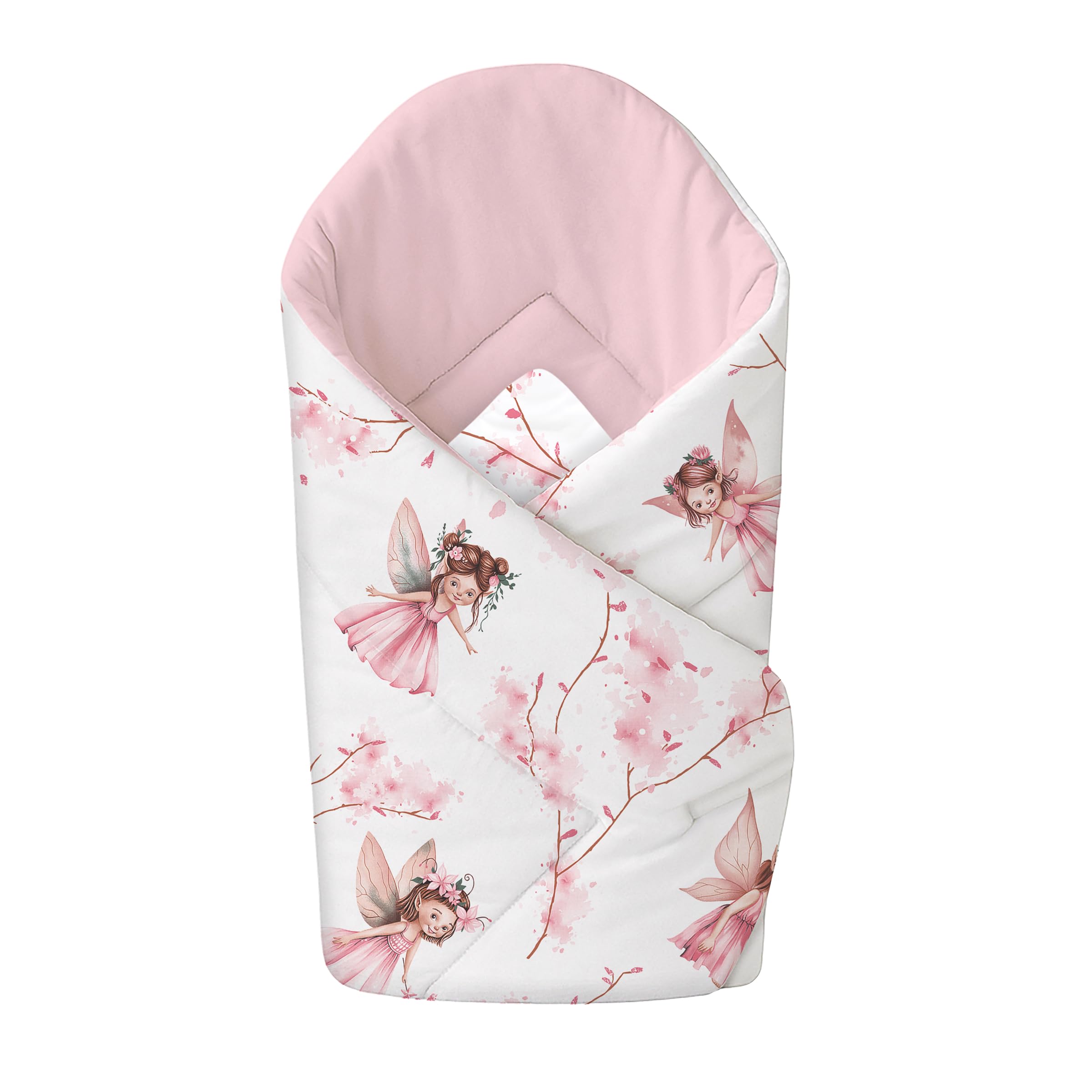 Baby Swaddle Wrap Blanket/Newborn Cotton Swaddling Envelope 0 to 3 Months (Fairies)