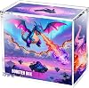 Wigearss Acrylic Display Case for Pokemon Booster Box- 5mm Thick UV Protection Magnetic Lid - Clear Protective Storage Box (Internal: 13.8x12.5x7.7cm)