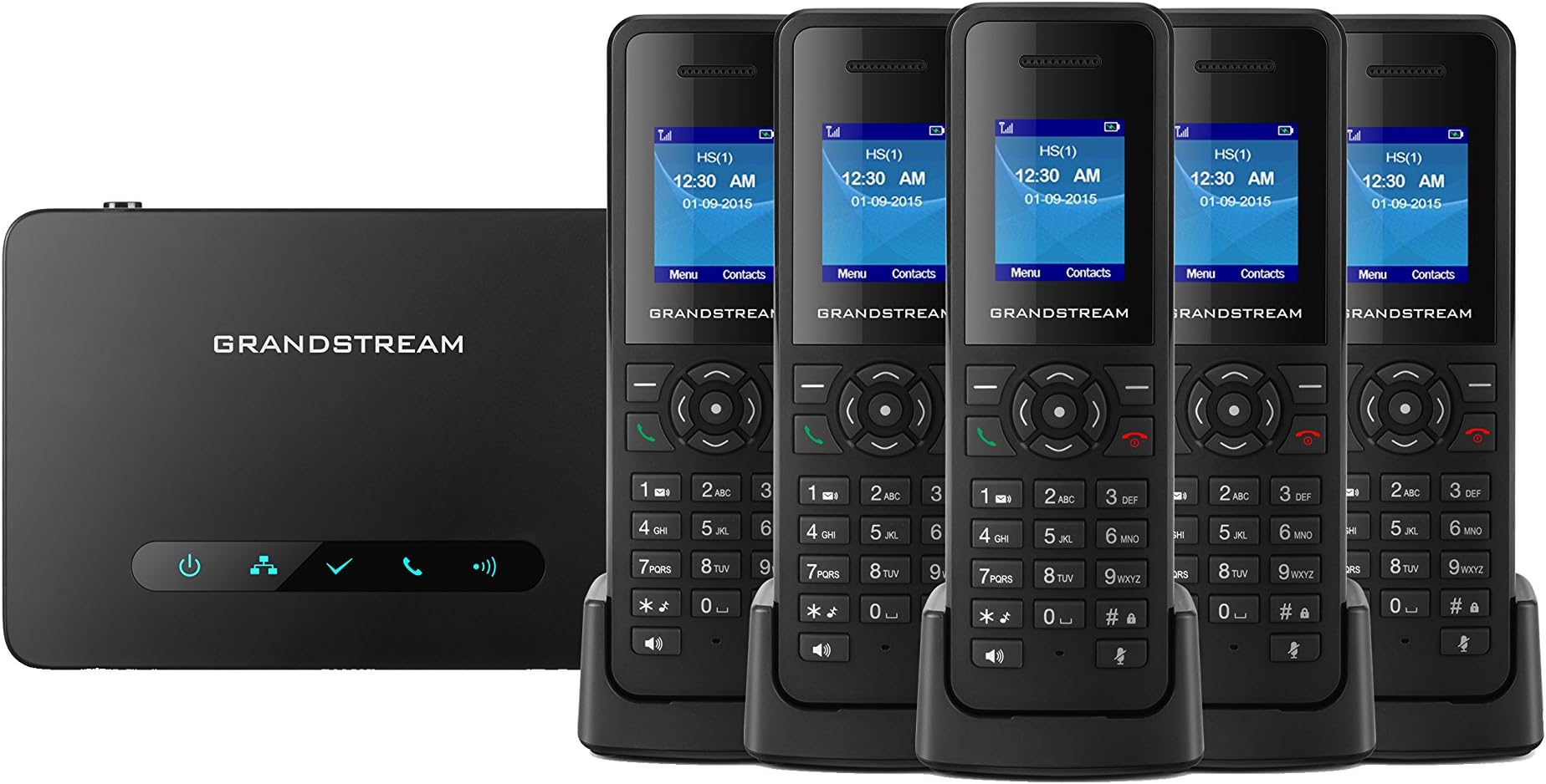 Grandstream DP750 Long-range DECT Base Station + DP720 5-UNITS DECT HD Handset