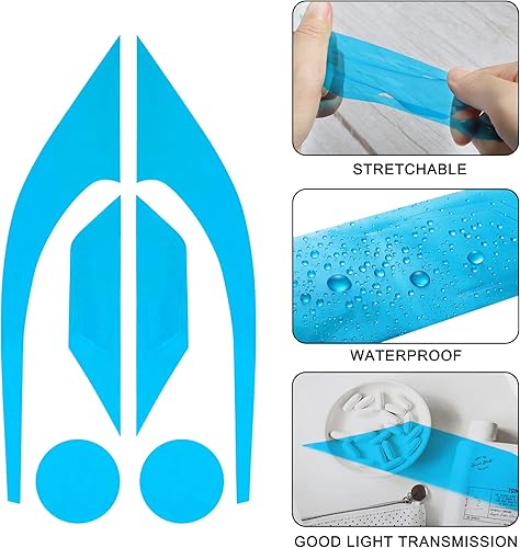 Miniatura 6 de TOMALL 3 pares de calcomanías de vinilo para luz antiniebla, faros delanteros, adhesivos de vinilo para Honda Civic 2016-2021 para guardabarros,