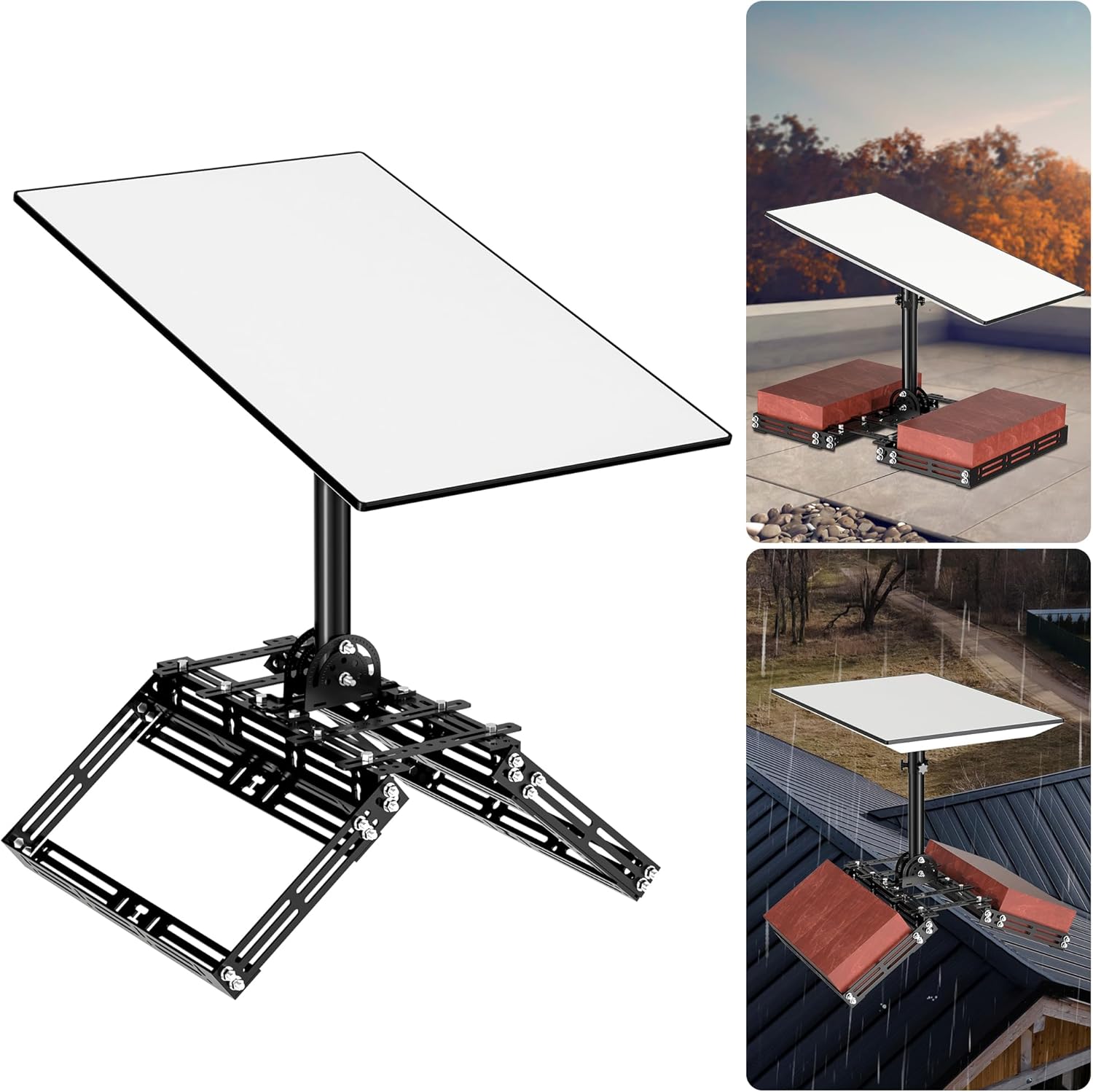 Starlink Performance Gen 3 Ridge Foofマウント - ドリル不要取り付けStarlinkポールマウ