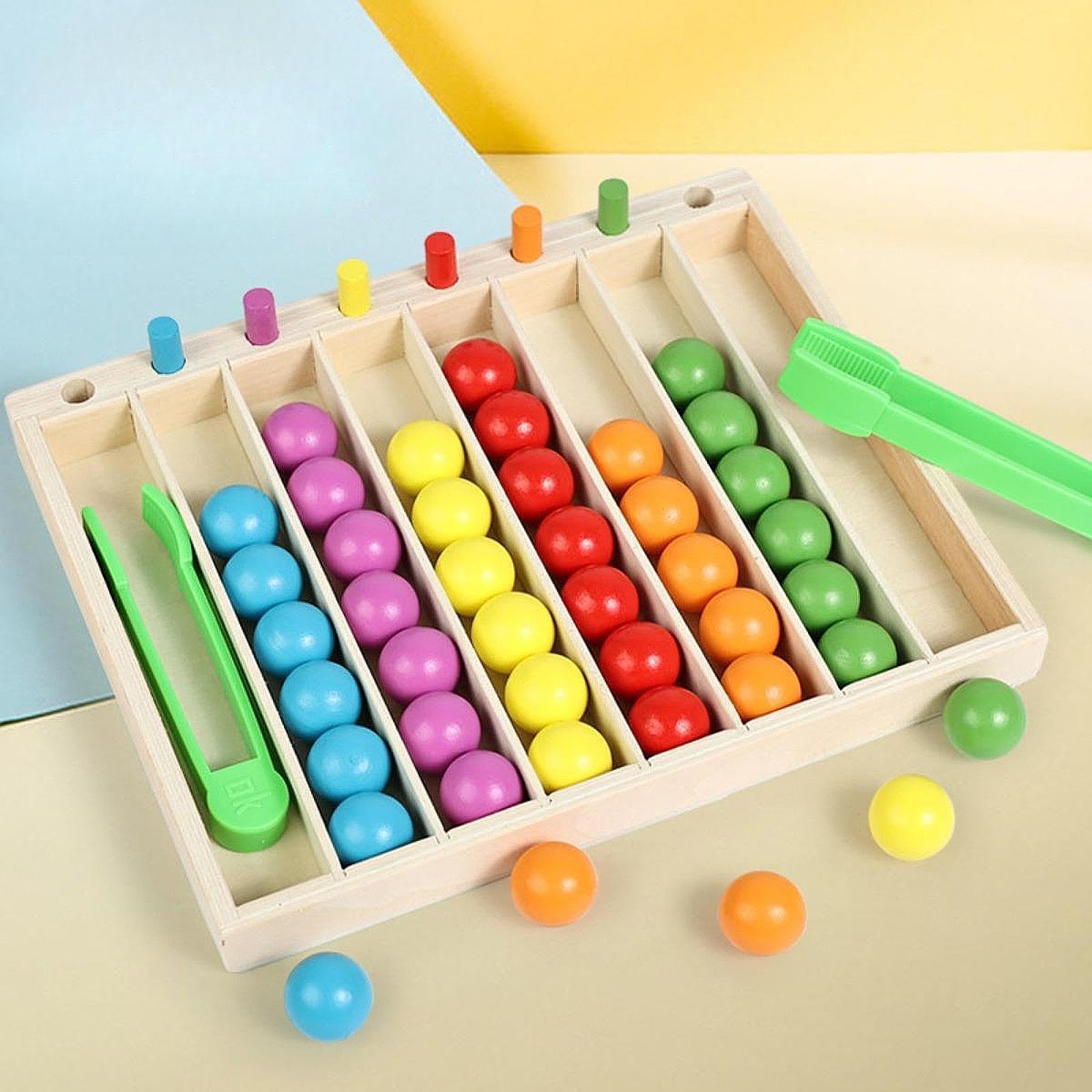 Harilla Juego Educativo clasificación Bolas Colores para niños y niñas 3 años en