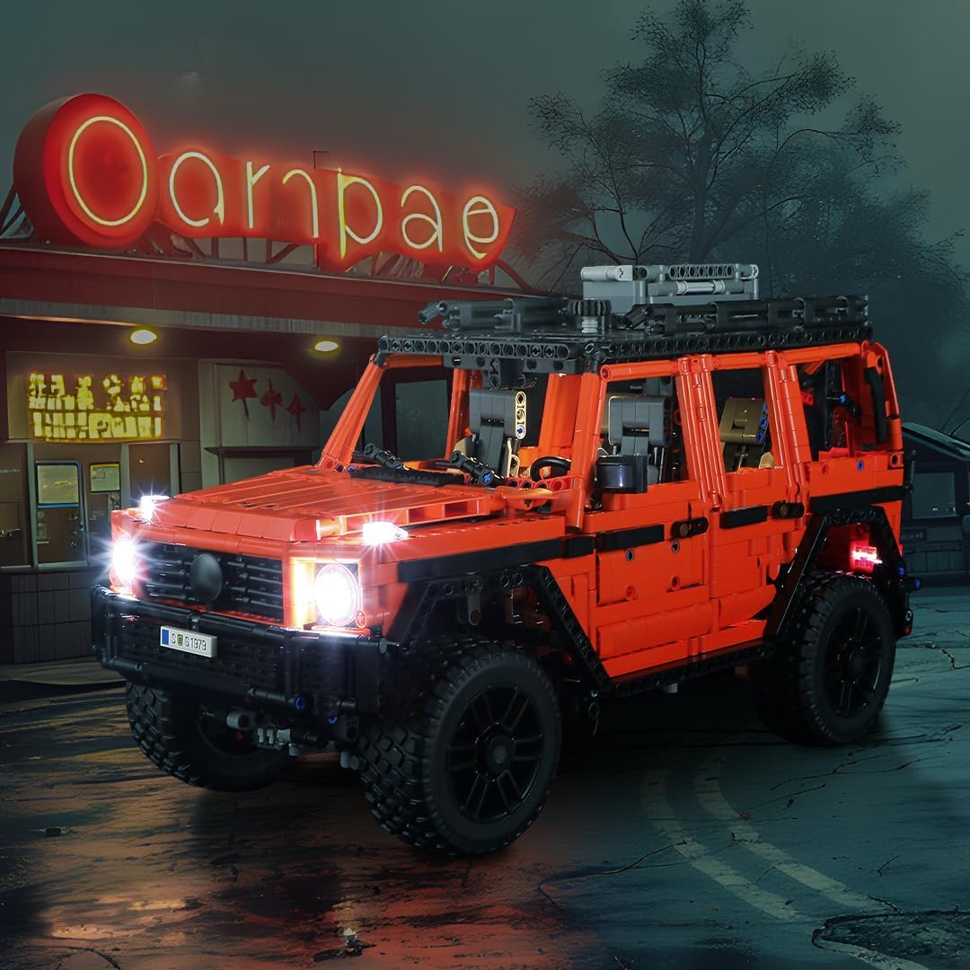 BRIKSMAX Light Kit for Lego Mercedes-Benz G 500 Professional Line Car -Led Lighting Compatible with Lego 42177 Technic G-Wagon Building Set- Not Included Lego Set