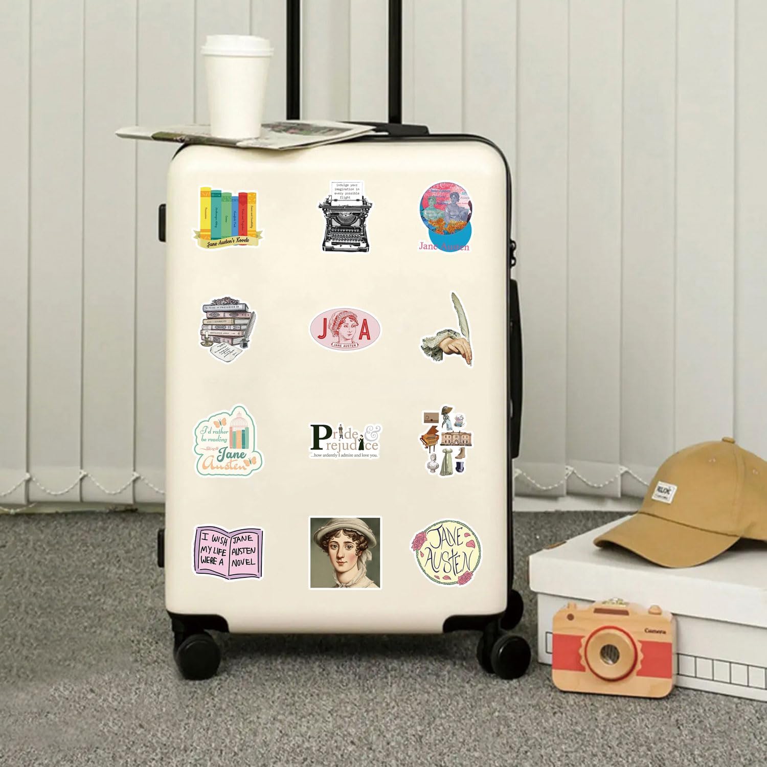 Novel Literary Writers Stickers100Pcs Film Television Stage Play Stickersfor Decoration Water Bottle Bike Skateboard Luggage Toy Snowboard Helmet Motorcycle Gifts