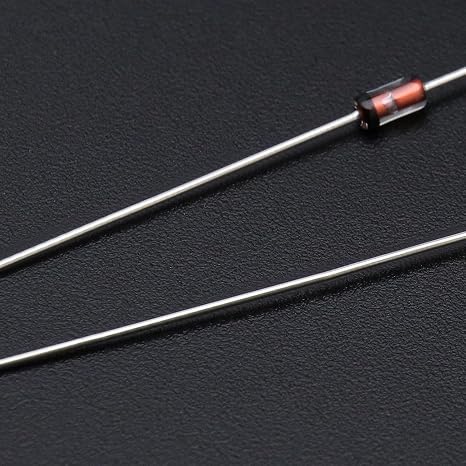 (25 Pcs) 1N34A 1N34 Schottky Diodes, 50mA 65V DO-35 (DO-204AH) IN34A IN34 Axial Schottky Blocking Silicon Diodes