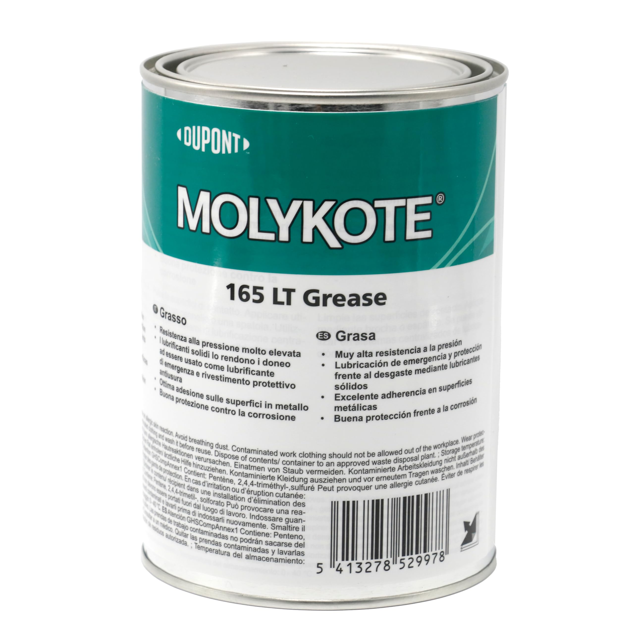 Molykote 165 LT 1kg Grasa Lubricante para Engranajes de Alta Carga y Estrés Lubricación de Metal Protección contra Desgaste Dow Corning