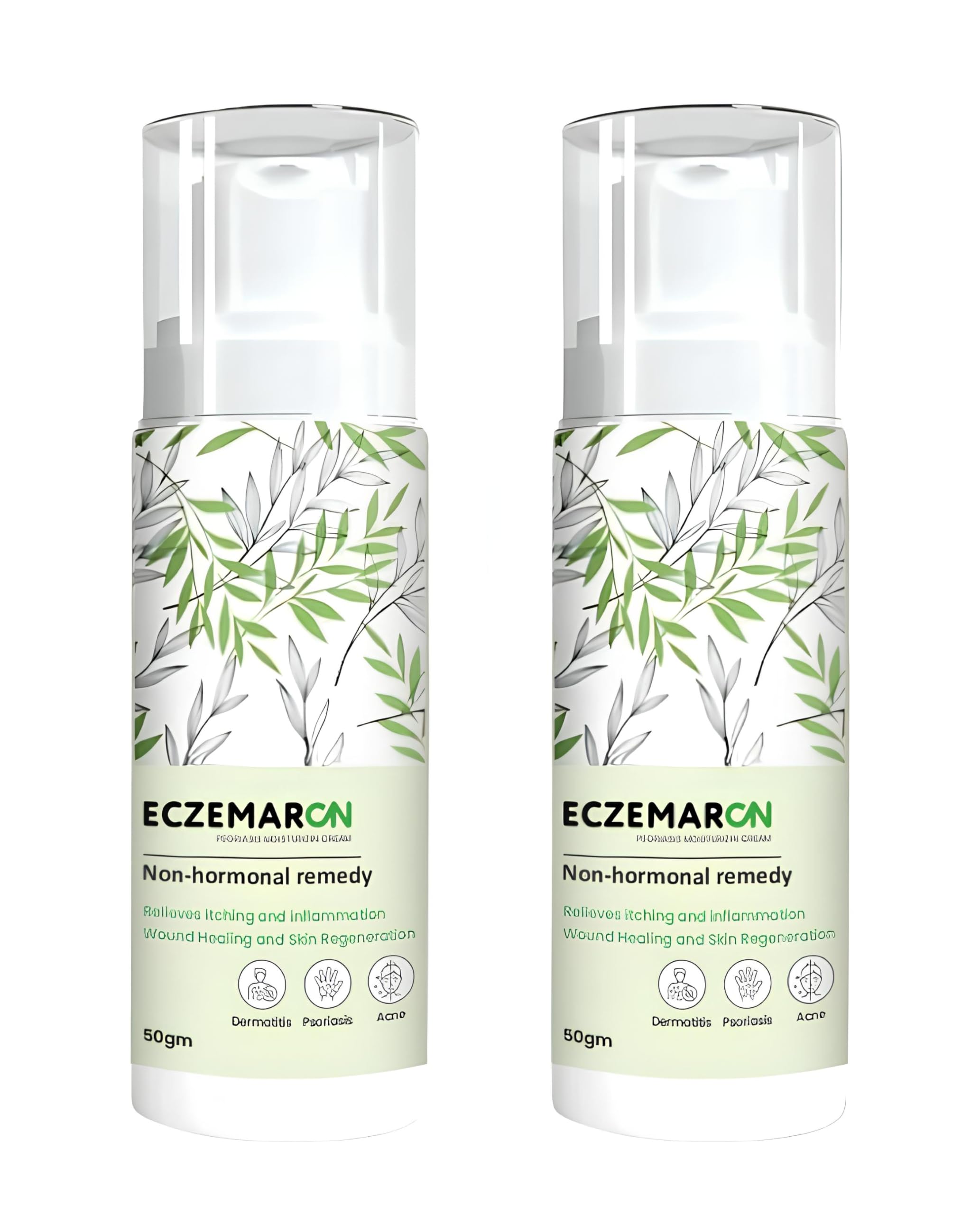 SHUWANJIA Eczemaron Fungal Cream For Men & Women Ayurvedic ItchCoat Anti fungal Malam for Ringworm itching Eczema cream- 50g ((Pack of 2))