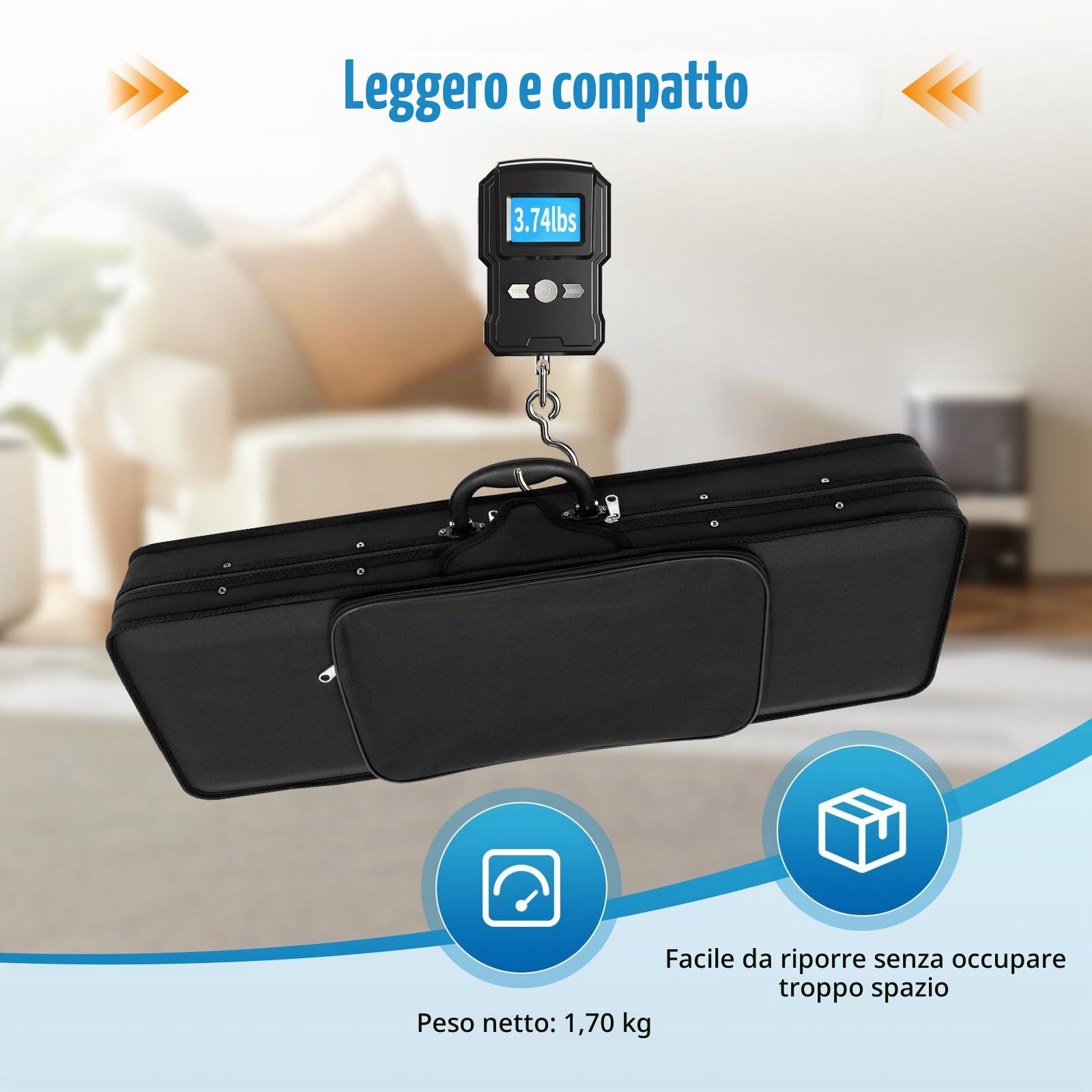 Shioocy Violino 4/4, custodia con tracolla