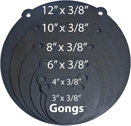 Tactical Scorpion Gear TSG-GG AR500 3/8" Steel Shooting Target Gong Laser Cut