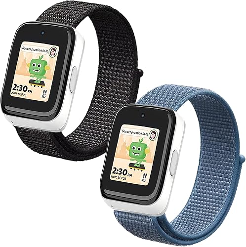 Correas de nailon NewJourney compatibles con el reloj SyncUP para niños 21, correa de reemplazo transpirable con gancho y bucle para niños y niñas