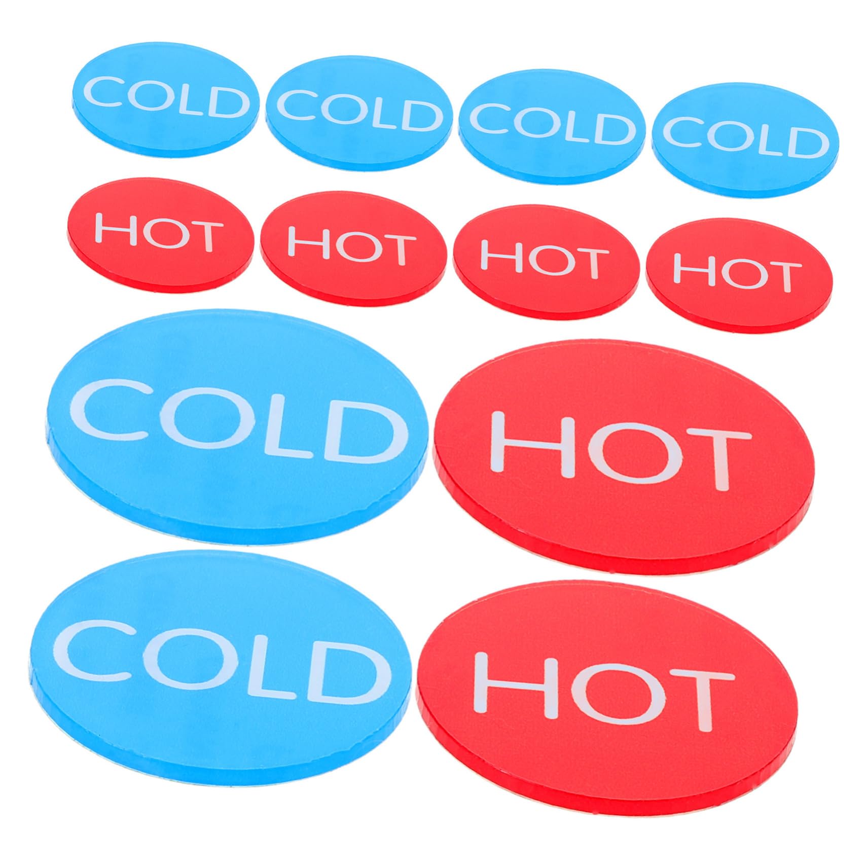Ciieeo 4sets Heiß Und Label Zeichen Hängen Dekorative Aufkleber Zeichen Für Restaurant Lieferungen 10pairs * 4