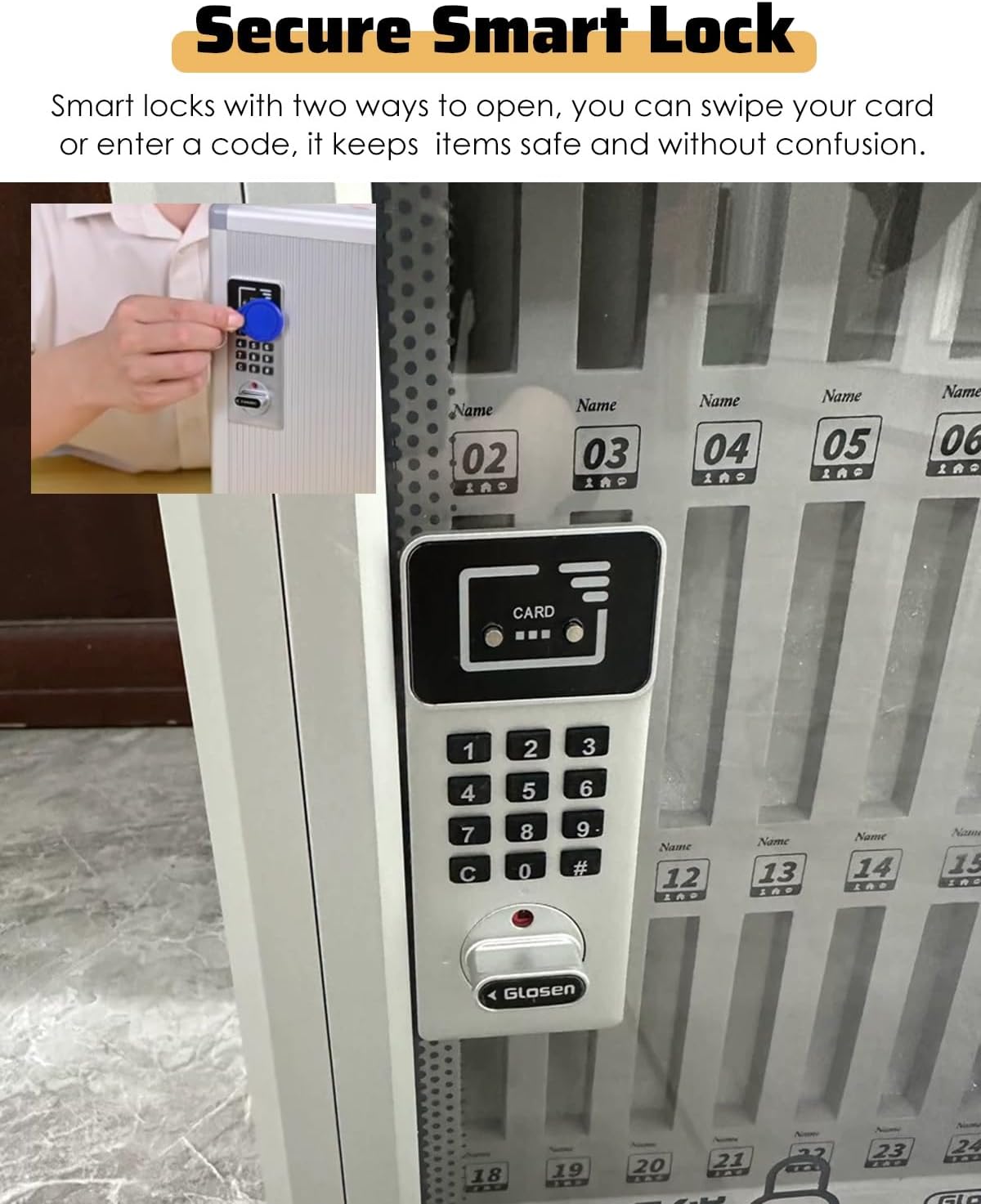 Portable Phone Locker Box with Smart Code Lock - Secure Storage for 72 Phones, Ideal for Gyms, Schools, Events & Running - Confidential Mobile Phone Storage Solution