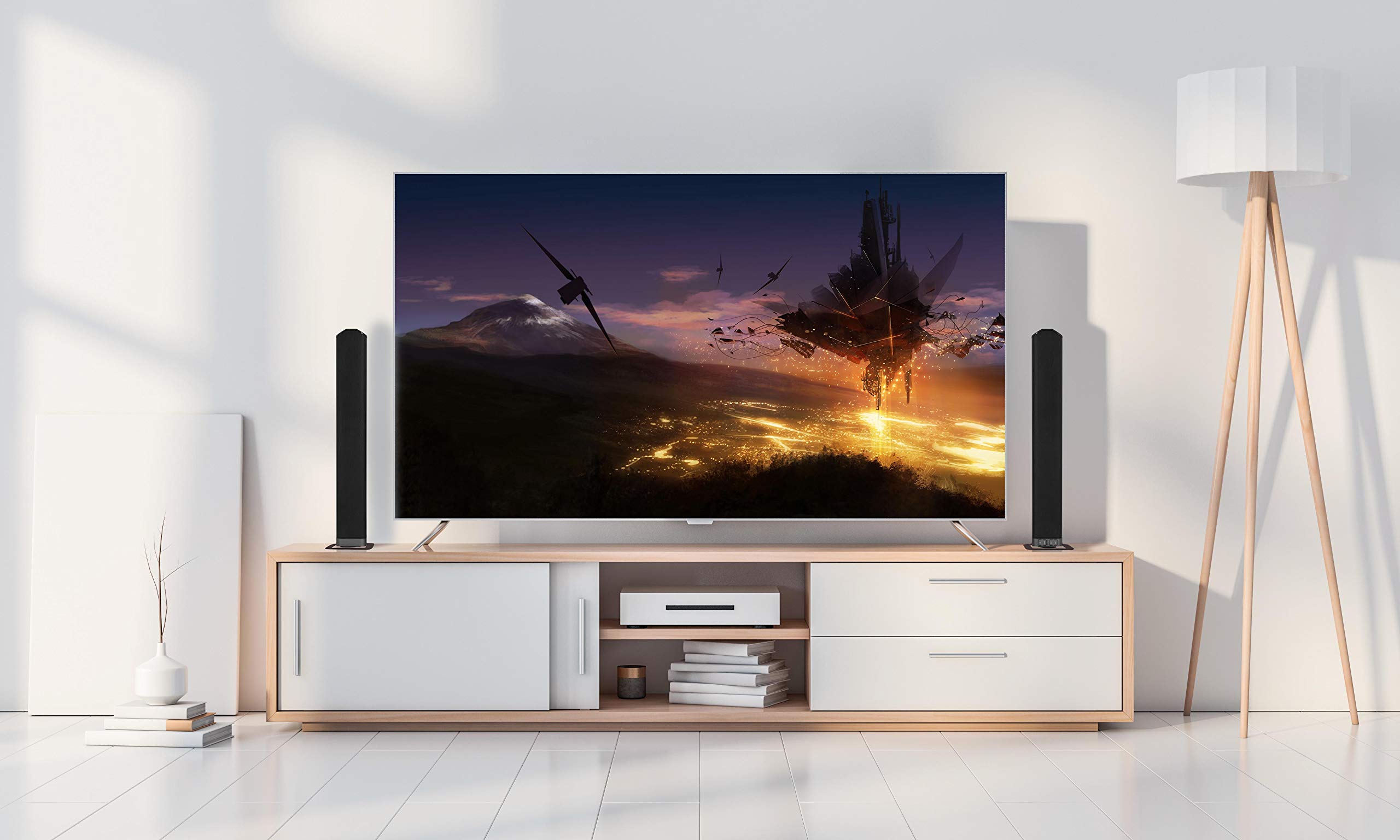 Schneider Consumer SC500SND, Barra de Sonido Para Tv Modular 2.0, 30W (15W X 2), Bluetooth, Negro | 30W (15W x 2), Bluetooth