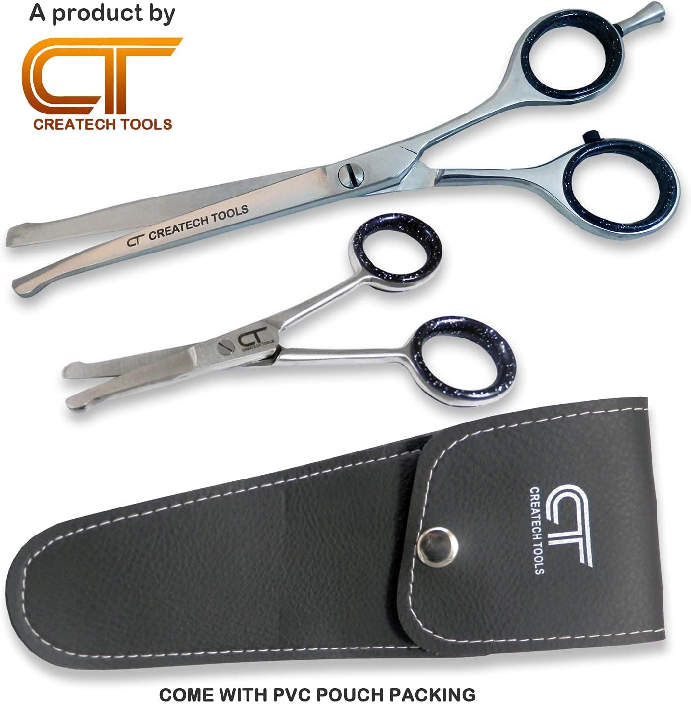 CT Pet Cat Dog Grooming Scissors Kit – 6 & 4.5 inch Hair Cutting Scissors Set, Japanese Stainless Steel Curved Blades with Safety Round Tips for Your Beloved Pets 6 71BEbJLB69L. AC SL1500