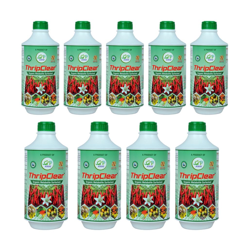 Thrip Clear Microbial Surfactant Based Thrips Management Liquid For Chilli Mango Grapes Tomato Crops | Black Thrips Control Support | Mix 8–10 Ml Per Litre (Pack of 9)-image-41