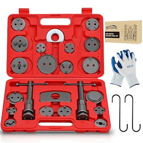 GOOACC 22pcs Disc Brake Caliper Compression Tool Set, Caliper Piston