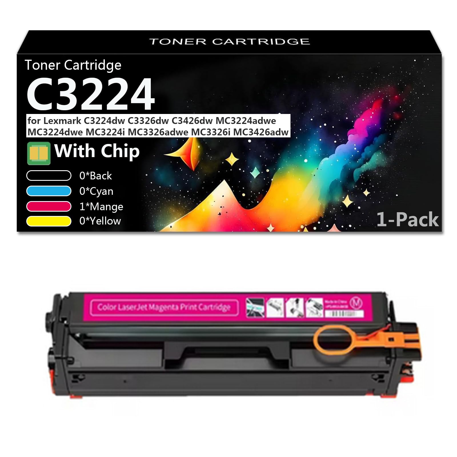 Toner C3224 magenta avec puce : résolvez les pannes d'impression sur Lexmark C3326dw