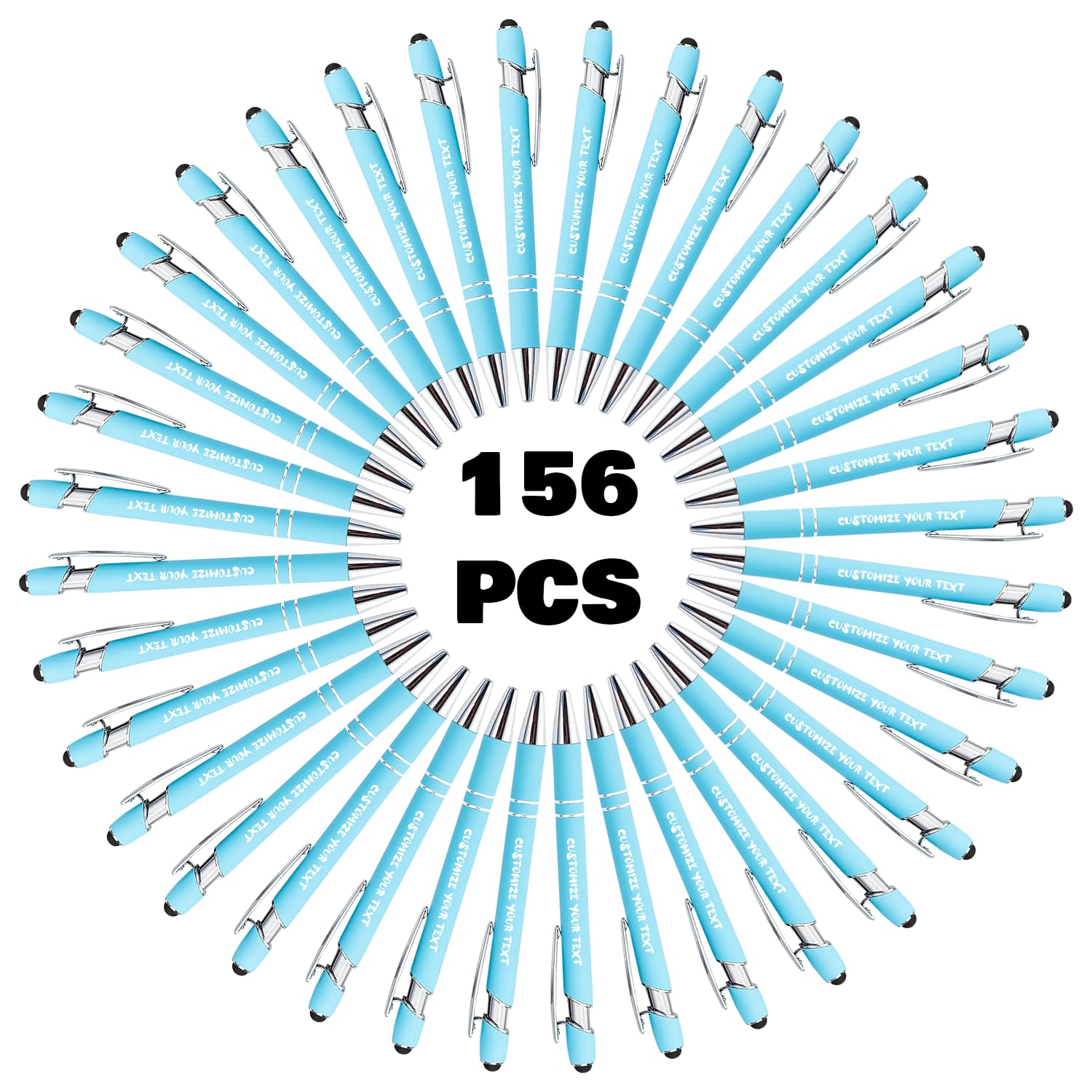 AIFLM Personalized Pens with Name in Bulk Up to 500 Pcs Engraving Ballpoint Pens Set including Your Name Text for Business,Graduation,Wedding,Birthday,Christmas
