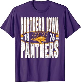 Northern Iowa Panthers Vintage 90's Retro Purple T-Shirt