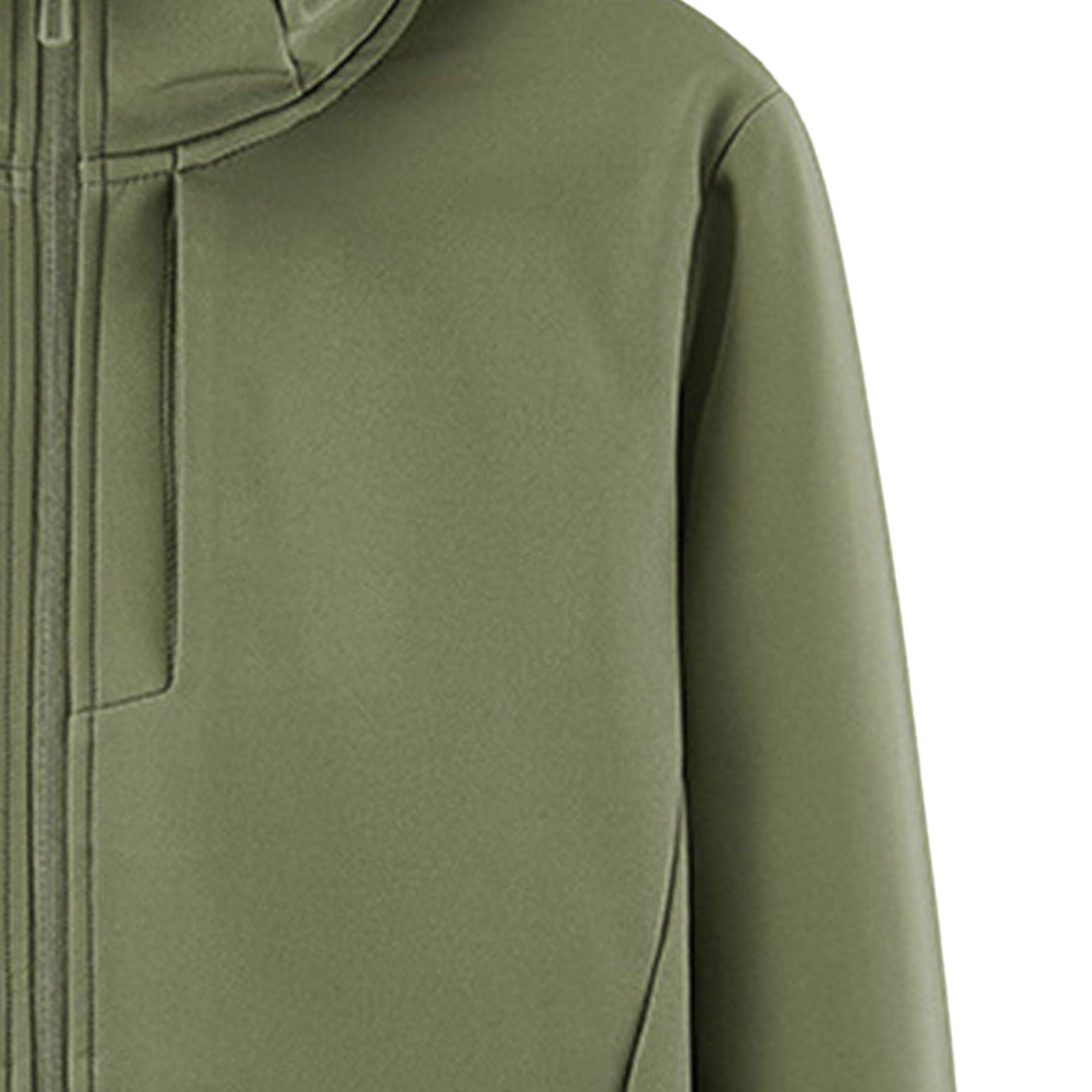 ZDJSWJ Hombres softshell cortavientos al aire libre abrigo polar alpinismo chaqueta ligera forrada chaqueta de lluvia