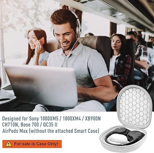 Miniatura 22 de ProCase Funda rígida para auriculares inalámbricos Sony WH-CH720N/ WH-CH710N/ WH-CH520/WH-CH510/WH-1000XM5/WH-1000XM4/WHXB910N/ Bose 700 con Negro