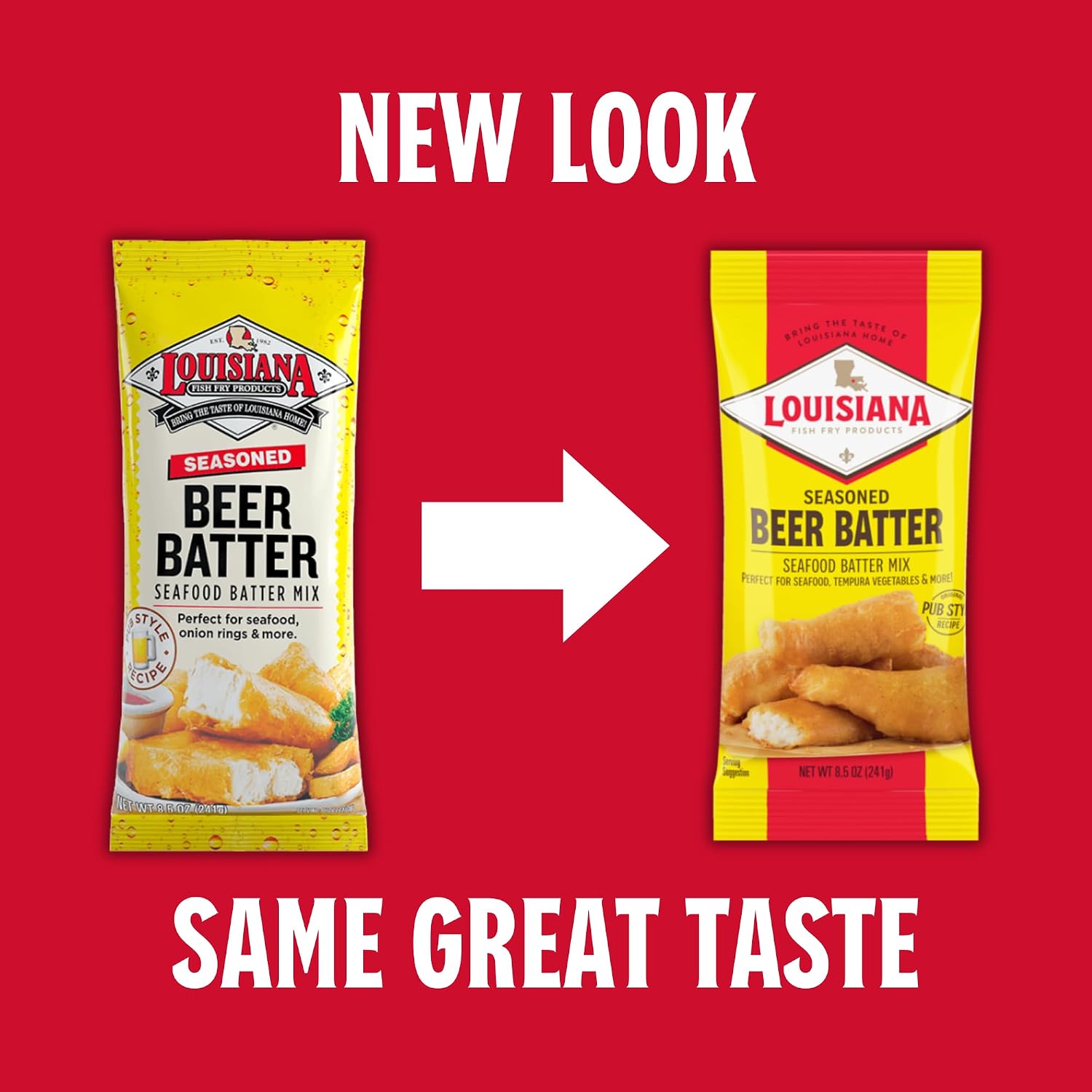 Louisiana Fish Fry Products Beer Batter Mix, 8.5 oz (Pack of 12)