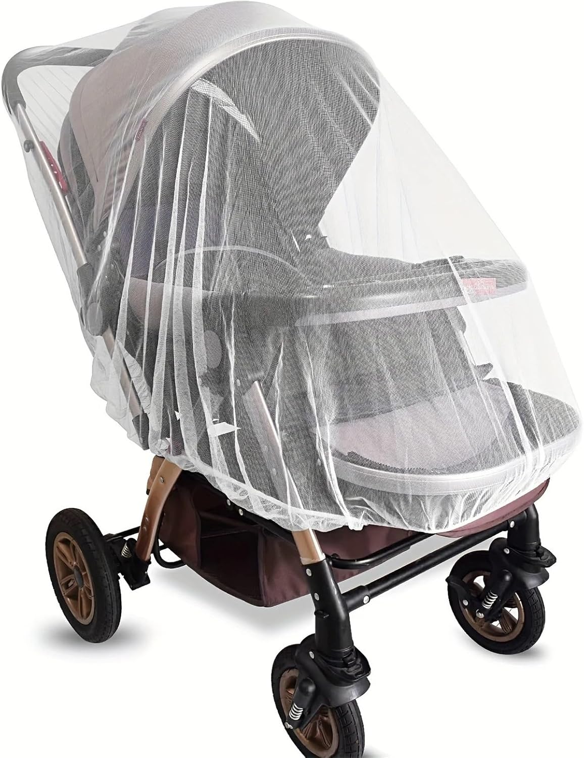 Mosquito Net for Stroller 2pcs Stroller Mosquito Net Perfect Bug for Strollers Bassinets, Cradles, Playards and Portable Mini Crib