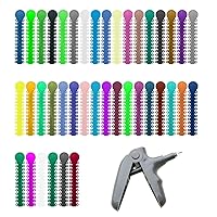 Vista 1 de Easyinsmile 1040 lazos de ligadura de ortodoncia dental y herramientas de ligadura de ortodoncia, herramientas de ligadura elástica, bandas de goma