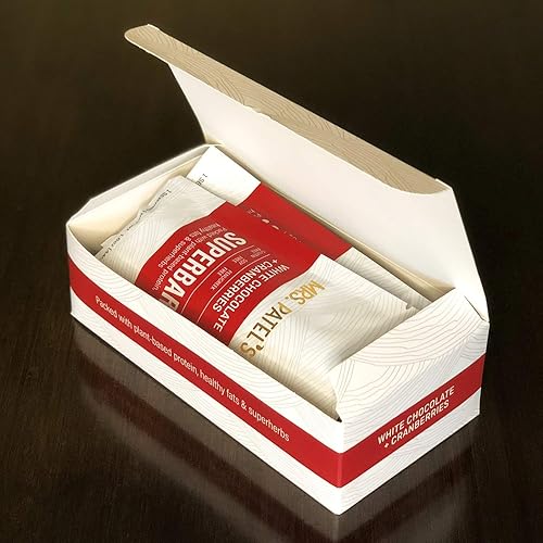 Miniatura 3 de Mrs. Patel's Super barras, chocolate blanco y arándanos, barras de lactancia y energía, con proteína de origen vegetal y grasas saludables,
