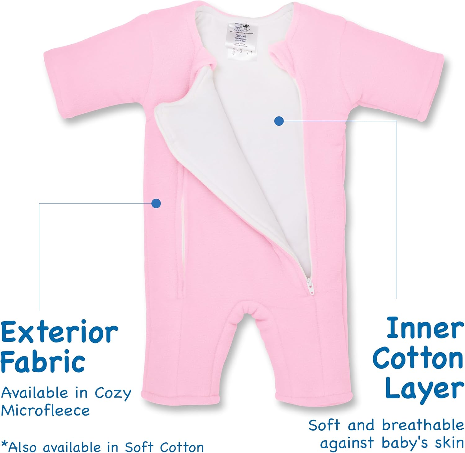 Magic Sleepsuit Baby Merlin's Bamboo/Cotton Baby Swaddle Transition Product - Image 3