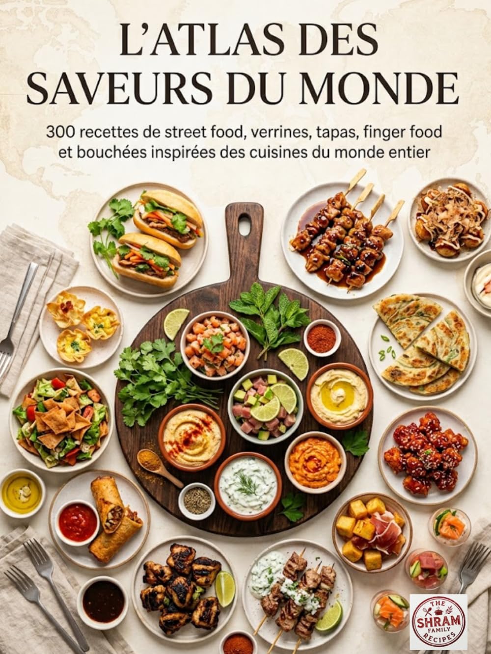 L'Atlas des Saveurs du Monde: 300 recettes de street food, verrines, tapas, finger food et bouchées inspirées des cuisines du monde entier